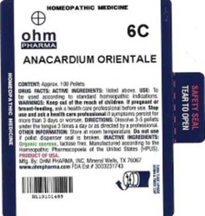 Md Tube Label (Anacardium Orientale   Md Tube Label)